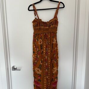 FARM Rio Earthy Floral Maxi Dress